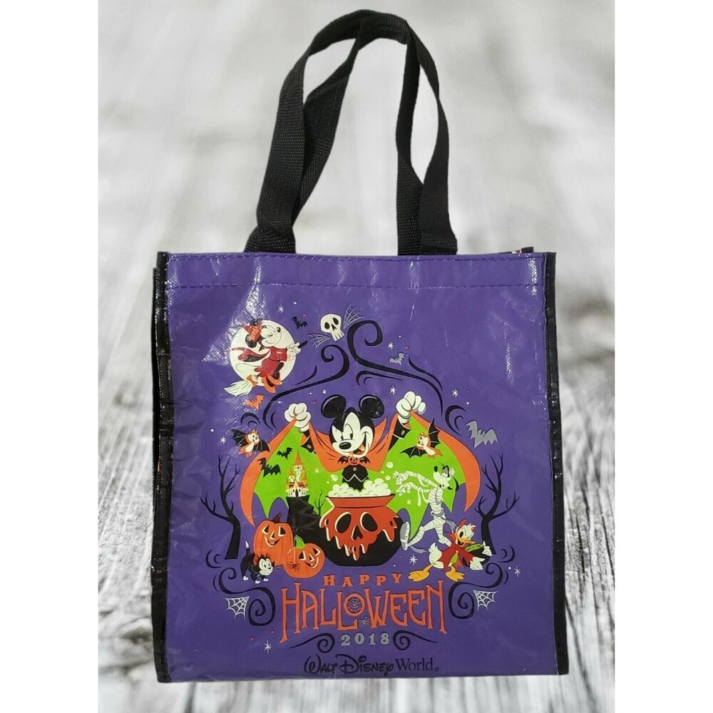 Disney World Halloween Candy Bag Tote Vampire Mickey Goofy Mummy Reusable 2018